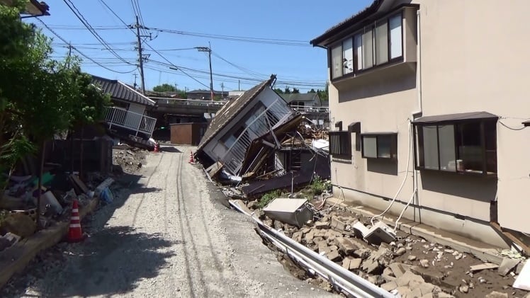 平成28年熊本地震被災状況現地調査記録（熊本県益城町）